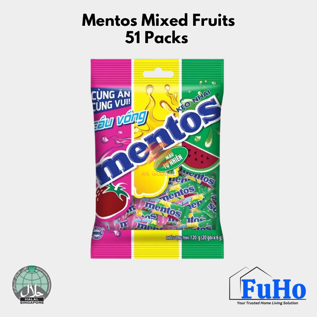 🇸🇬READY STOCK🇸🇬 FuHo Mentos | Mentos Mixed Fruit | Mentos Candy | Mentos Sweet | Snacks | Snack | Chips | (S000017)