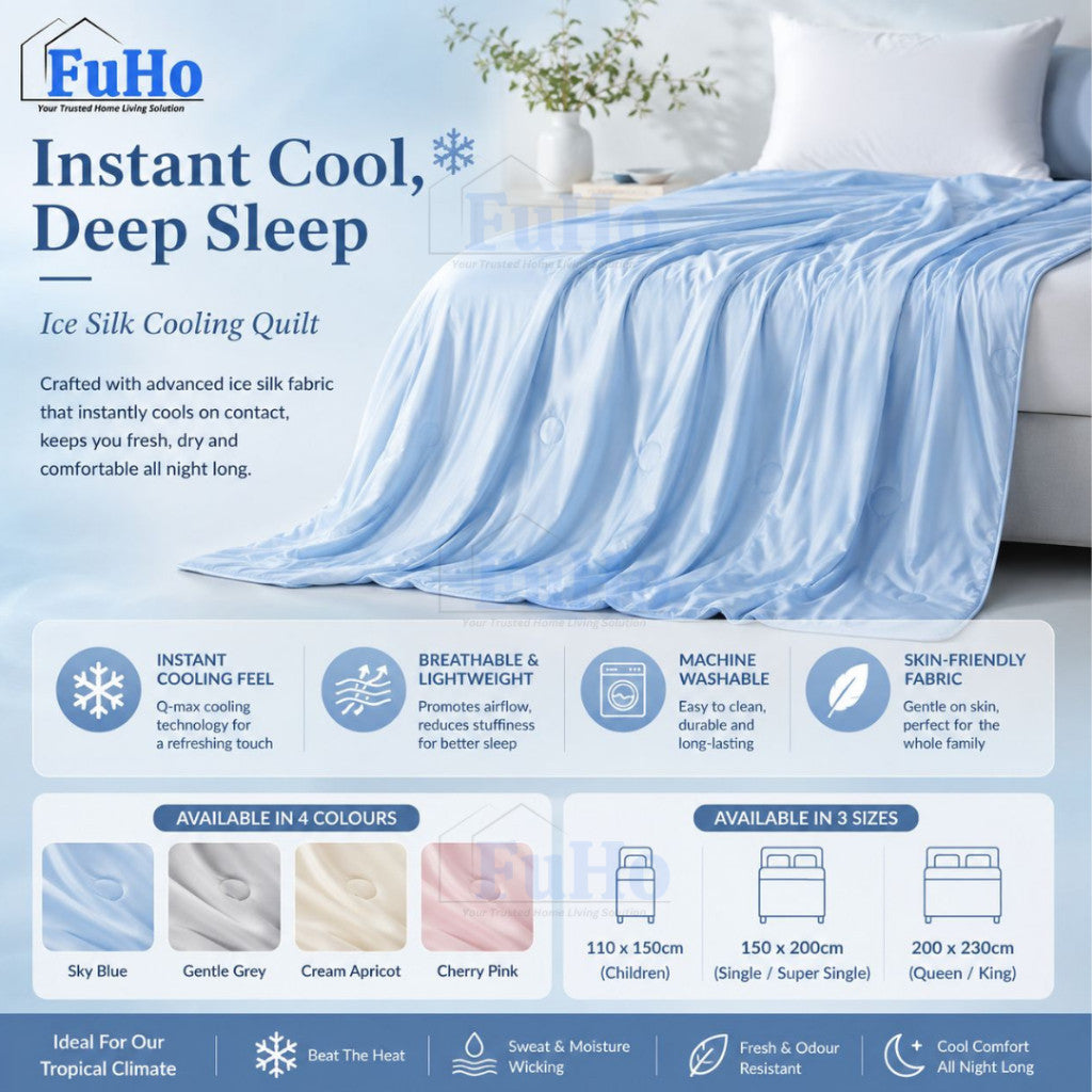 Fuho Ice Silk Blanket | Cooling Quilt Blanket | (HL0342)