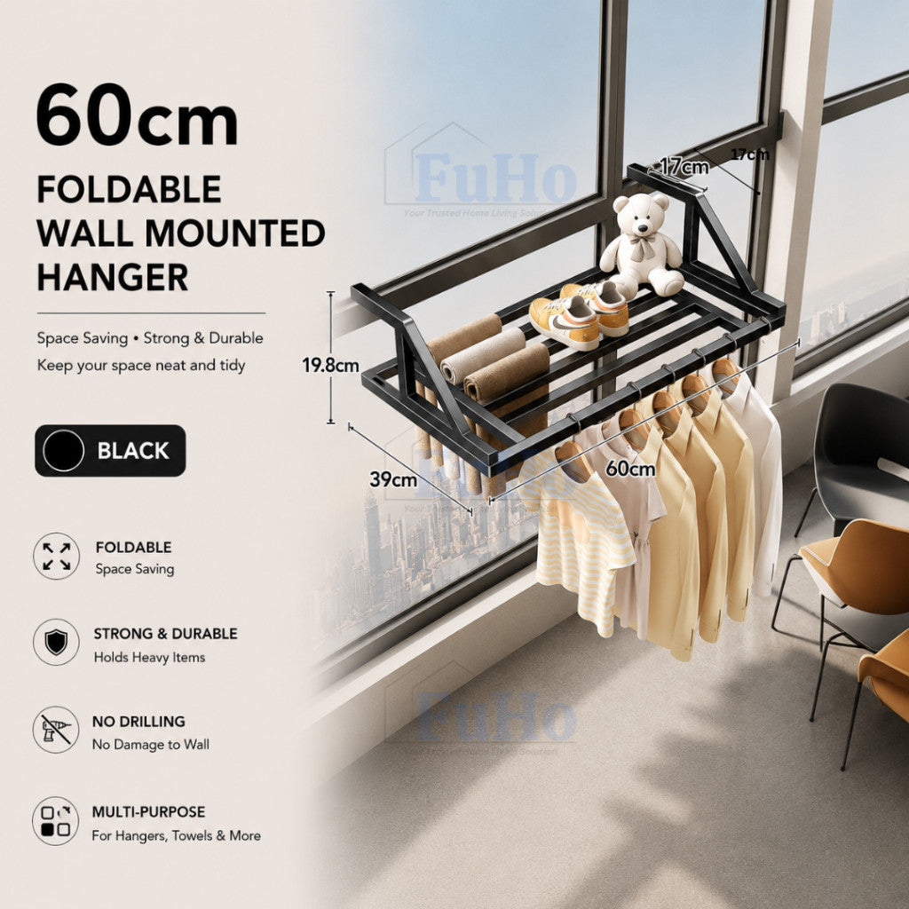 Fuho Premium Balcony Drying Rack | Clothes Rack | Clothes Hanger | Balcony Drying Rack | (HL0354)