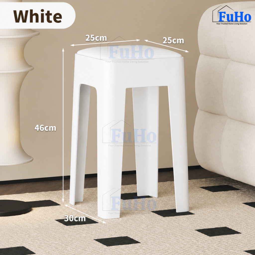 Fuho Halo Leather Stool | Stackable Chair | Windmill Chair | Stackable Benches (HL0348)