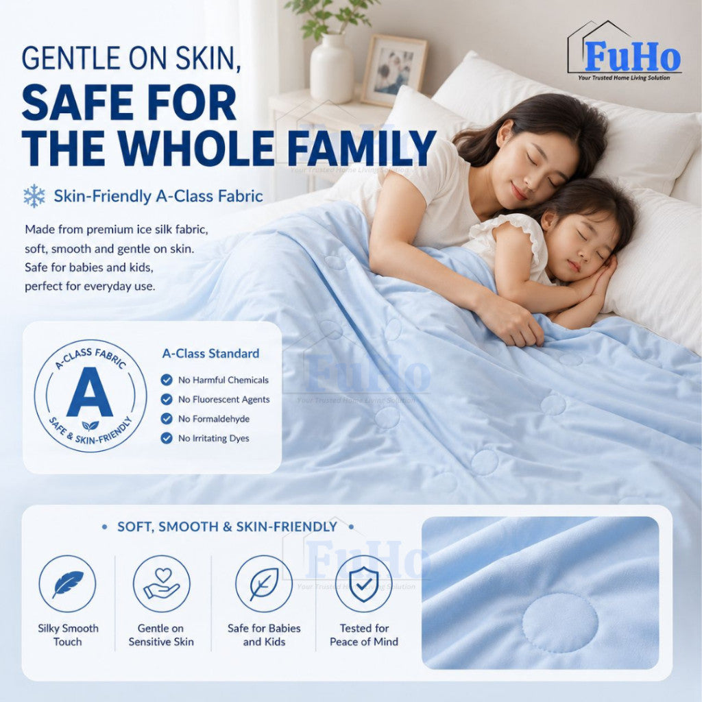 Fuho Ice Silk Blanket | Cooling Quilt Blanket | (HL0342)