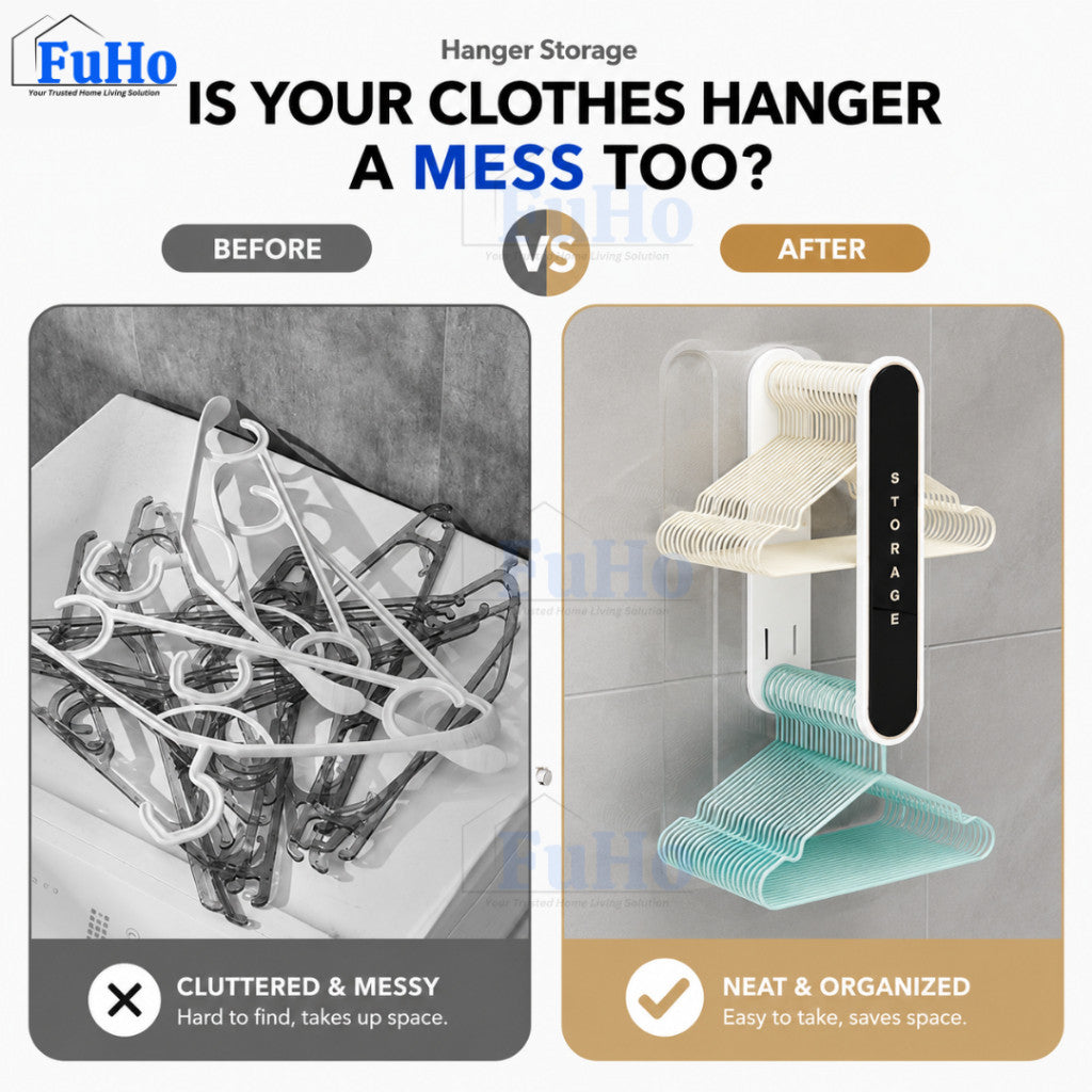 Fuho Foldable Wall Mounted Hanger | Hanger Rack | Hanger | Hanger and Pegs | (HL0352)