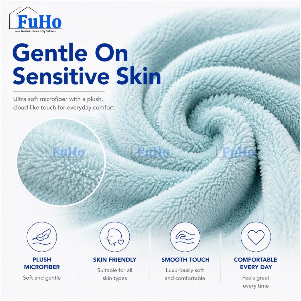 🇸🇬READY STOCK🇸🇬 FuHo Cloudsoft Absorbed Towel | Toilet Towel | Cotton Towel | Bathing Towel | Shower Towel | (HL0347)