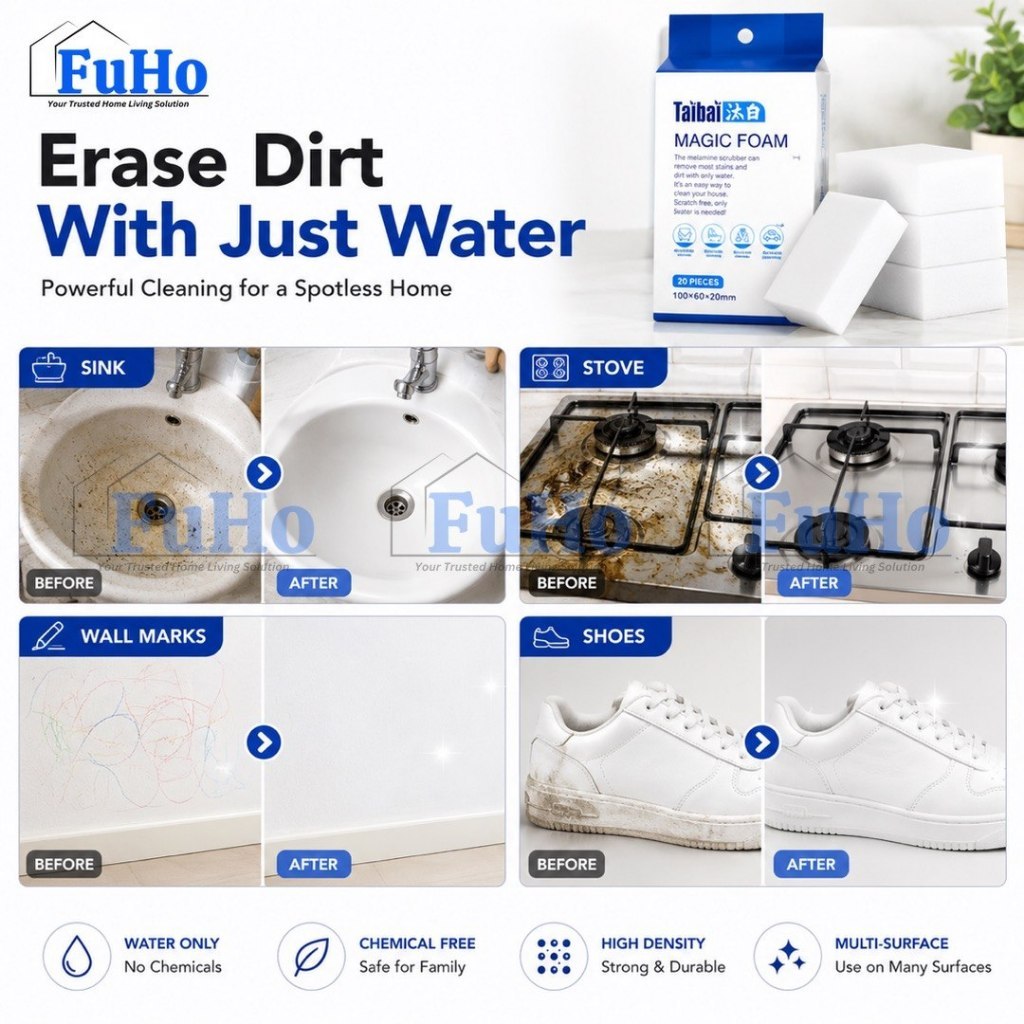 🇸🇬READY STOCK🇸🇬 FuHo Magic Foam | Magic Sponge | Sponge Eraser | (KIT0079)