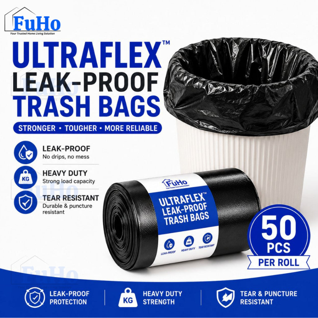 Fuho UltraFlex Leak Proof Trash Bag | Dustbin Bag | Plastic Bag | Trash Bin