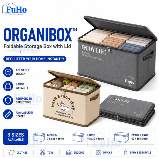Fuho OrganiBox Storage | Storage Box | Foldable Storage Box | (HL0339)