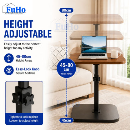 Fuho FlexDesk Table | Portable Table | Adjustable Table | Side Table | (HL0338)