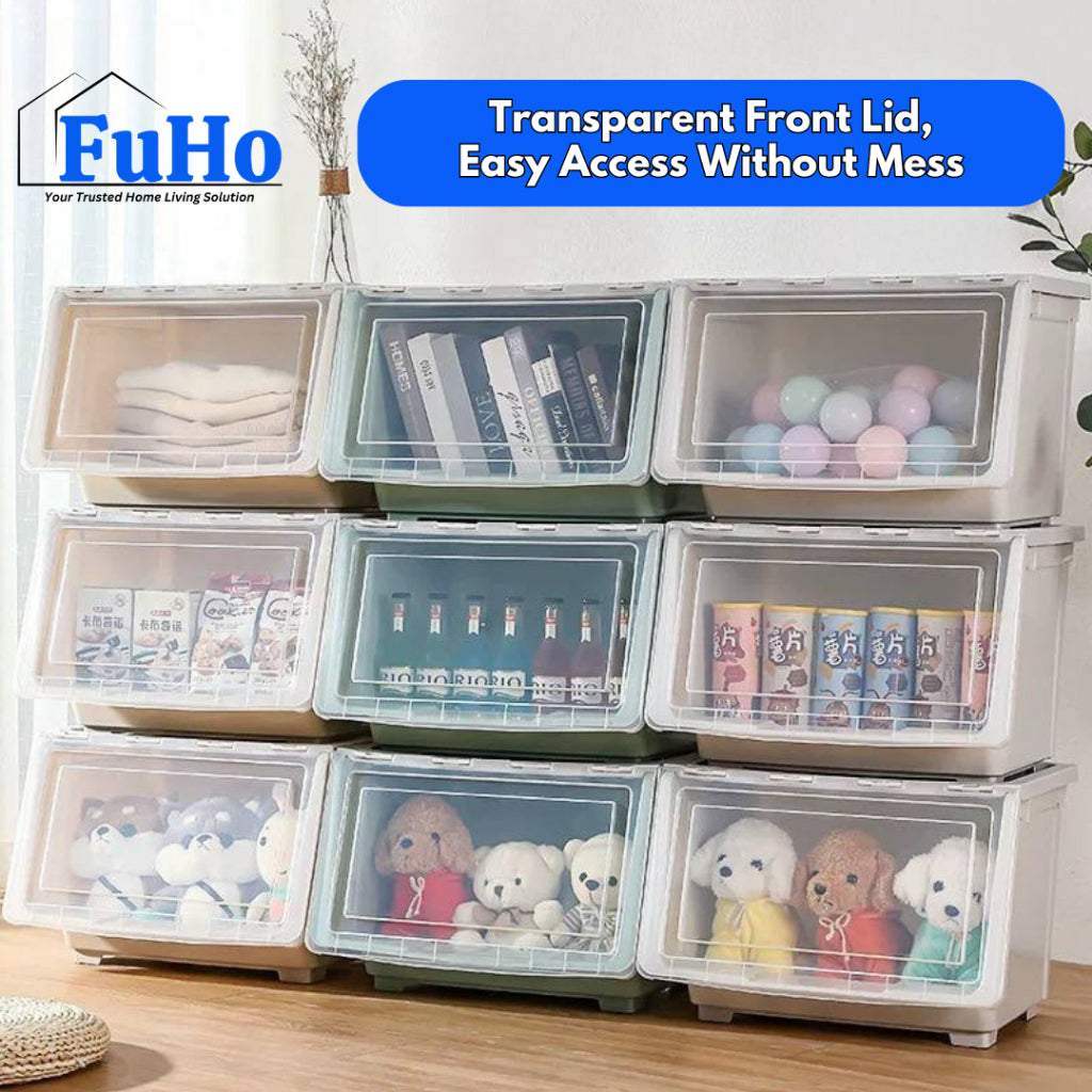 🇸🇬READY STOCK🇸🇬 FuHo Kura Stackable Storage Box | Organiser Box | Container | Drawer | Wardrobe | HL0325