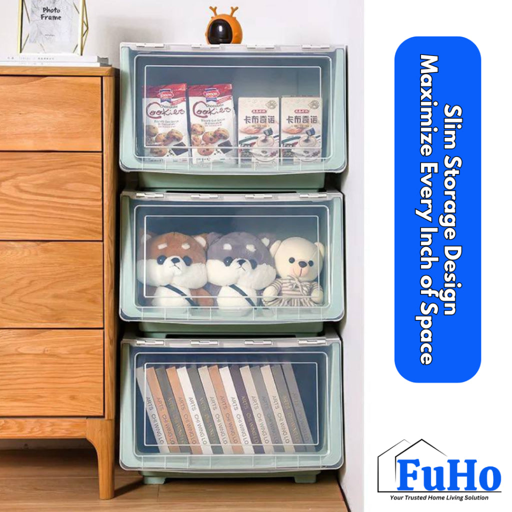 🇸🇬READY STOCK🇸🇬 FuHo Kura Stackable Storage Box | Organiser Box | Container | Drawer | Wardrobe | HL0325
