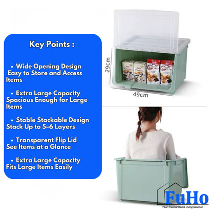 🇸🇬READY STOCK🇸🇬 FuHo Kura Stackable Storage Box | Organiser Box | Container | Drawer | Wardrobe | HL0325