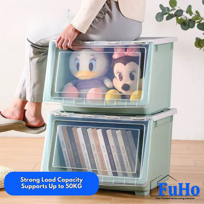 🇸🇬READY STOCK🇸🇬 FuHo Kura Stackable Storage Box | Organiser Box | Container | Drawer | Wardrobe | HL0325