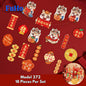 Chinese New Year Festive Decoration Set | Fu Lion Dance | Red Lanterns | Fu Charms | Ang Bao | CNY Decoration