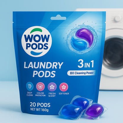 🇸🇬READY STOCK🇸🇬 FuHo 5in1 Laundry Pods | Clothes | Washing Detergent | Softener | Laundry (AceH00003)